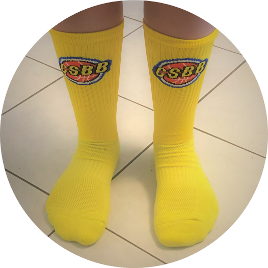 Paire de chaussettes Jaune